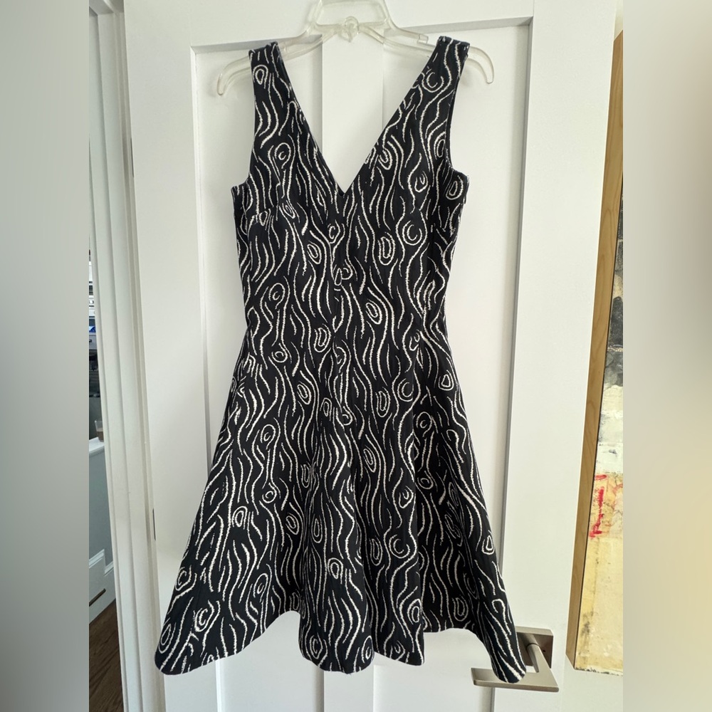 Opening Ceremony Black and White Swirl Mini Dress